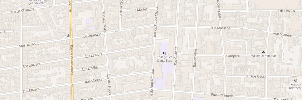 Plan du 90 Rue du Four à Chaux à Calais