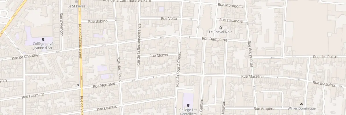 Plan du 3 Rue Mortet à Calais