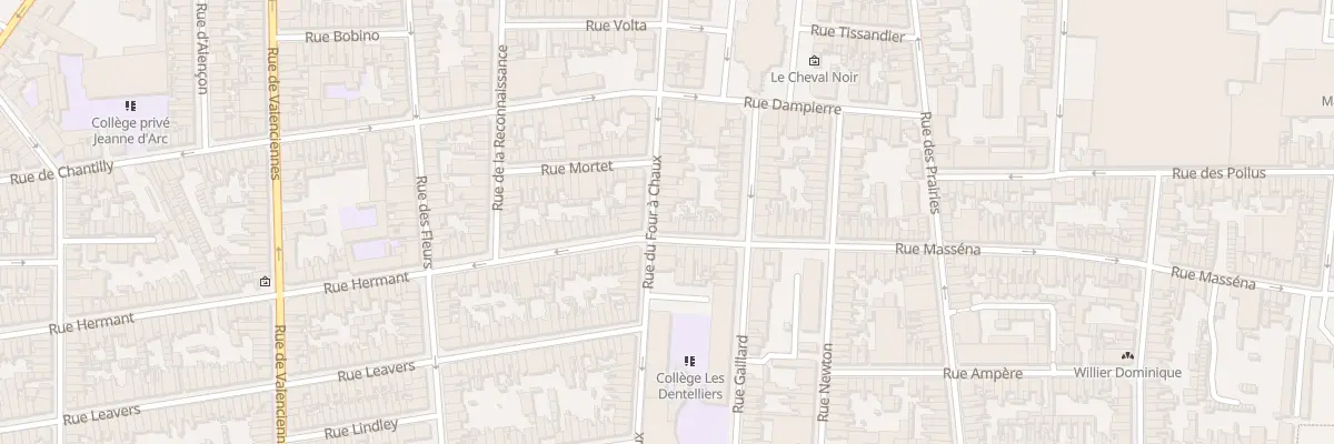 Plan du 75 Rue du Four à Chaux à Calais