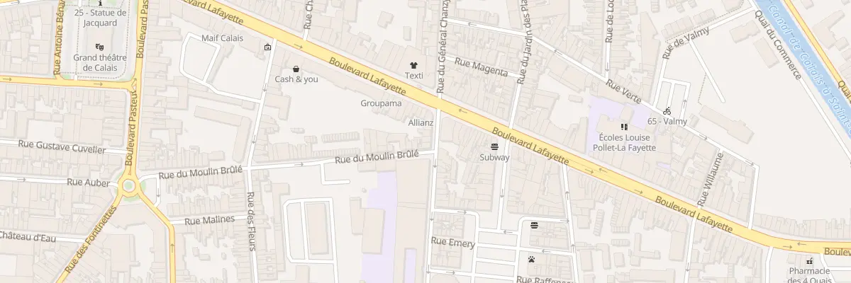 Plan du 8 Rue du Four à Chaux à Calais