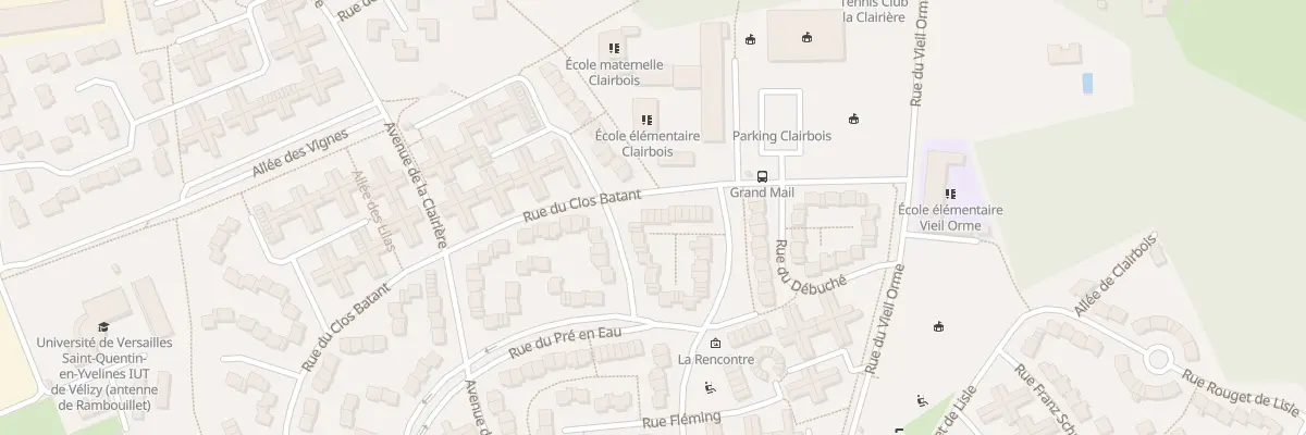 Plan du 25 Rue du Clos Bâtant à Rambouillet