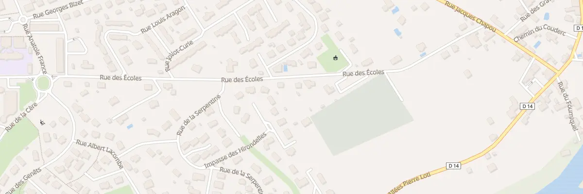 Plan du 64 Rue des Écoles à Biars-sur-Cère