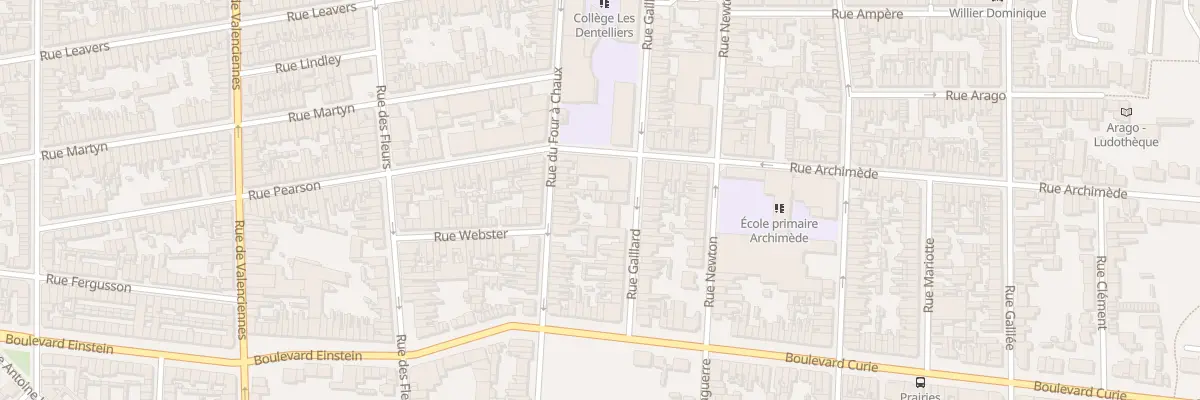 Plan du 50 Rue Gaillard à Calais