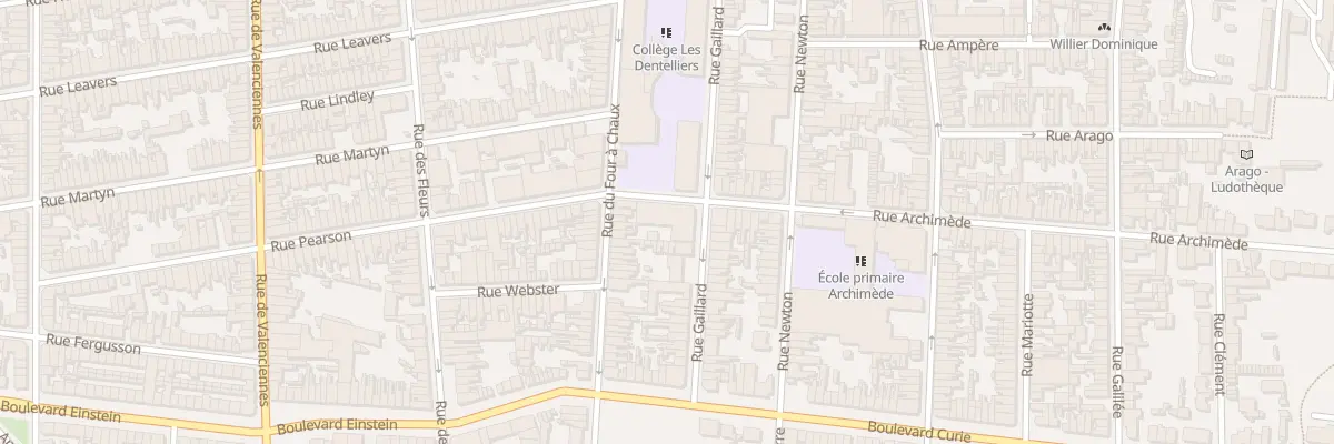 Plan du 46 Rue Gaillard à Calais