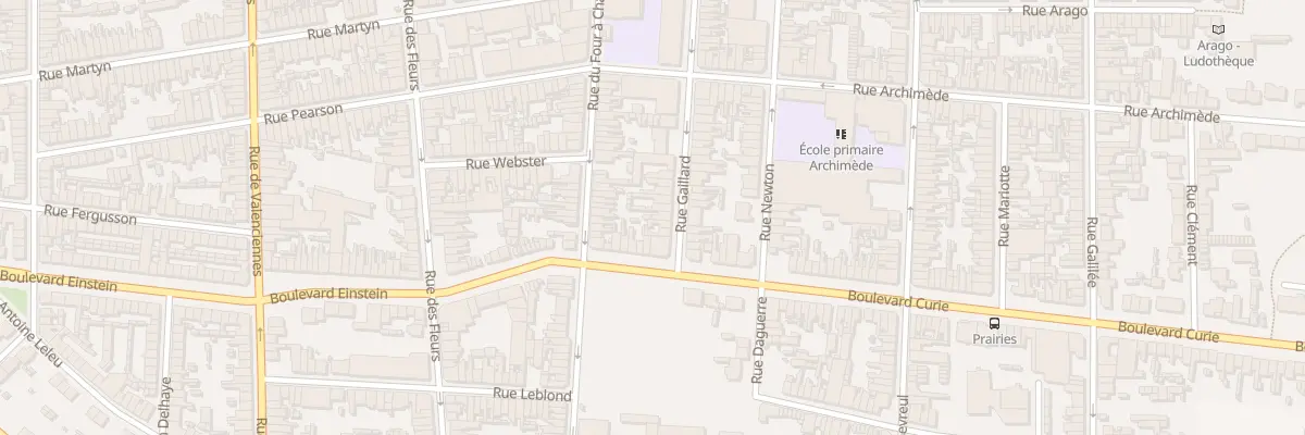 Plan du 68 Rue Gaillard à Calais