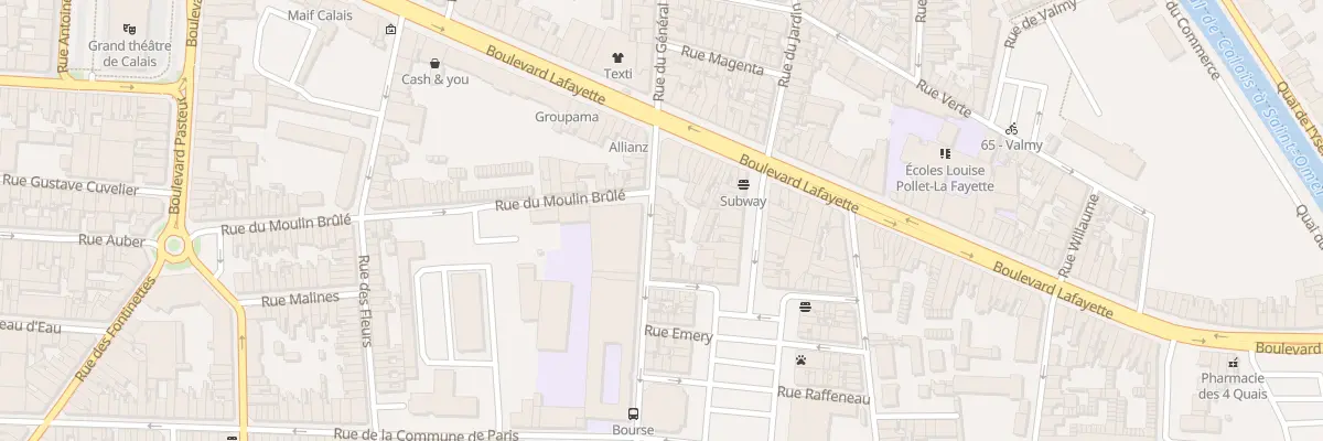 Plan du 9 Rue du Four à Chaux à Calais