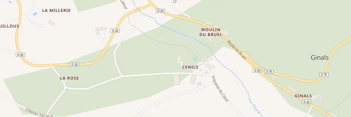 Plan de Cenil à Ginals