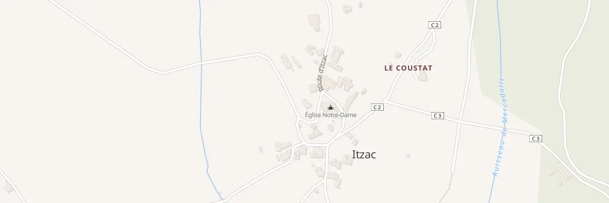 Plan du 5023 Itzac à Itzac