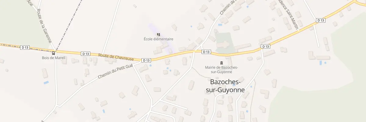 Plan du 13 Che du St Sacrement à Bazoches-sur-Guyonne