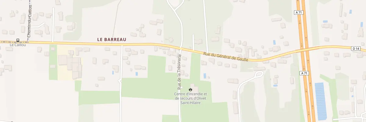 Plan du 3213 Rue du Gen de Gaulle à Olivet