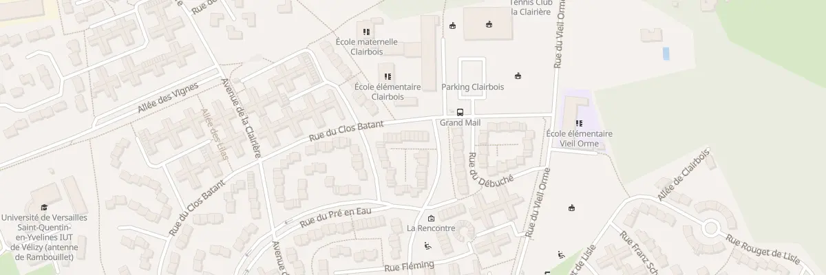 Plan du 15 Rue du Clos Bâtant à Rambouillet