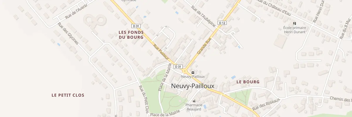 Plan du 16 Rue Pasteur à Neuvy-Pailloux