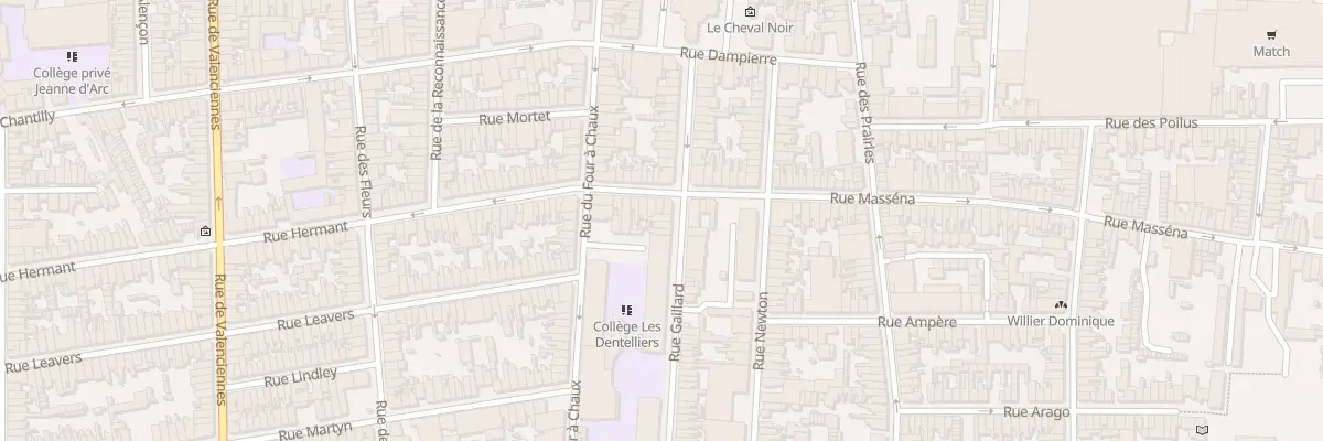 Plan du 32 Rue Gaillard à Calais