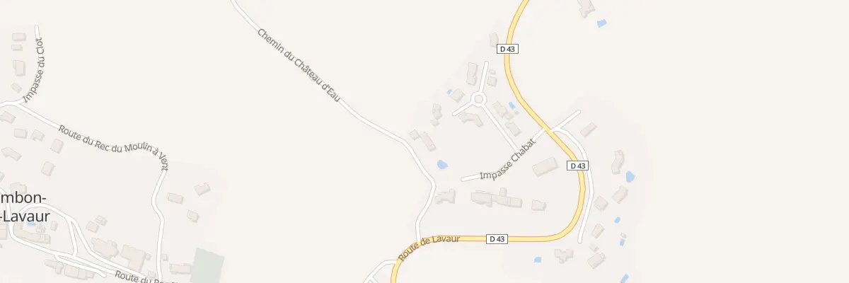 Plan du 2 Che du Château d’eau à Cambon-lès-Lavaur