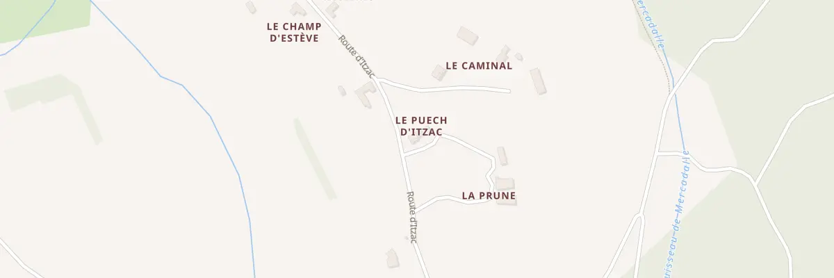 Plan du 5032 Le Puech d’Itzac à Tonnac