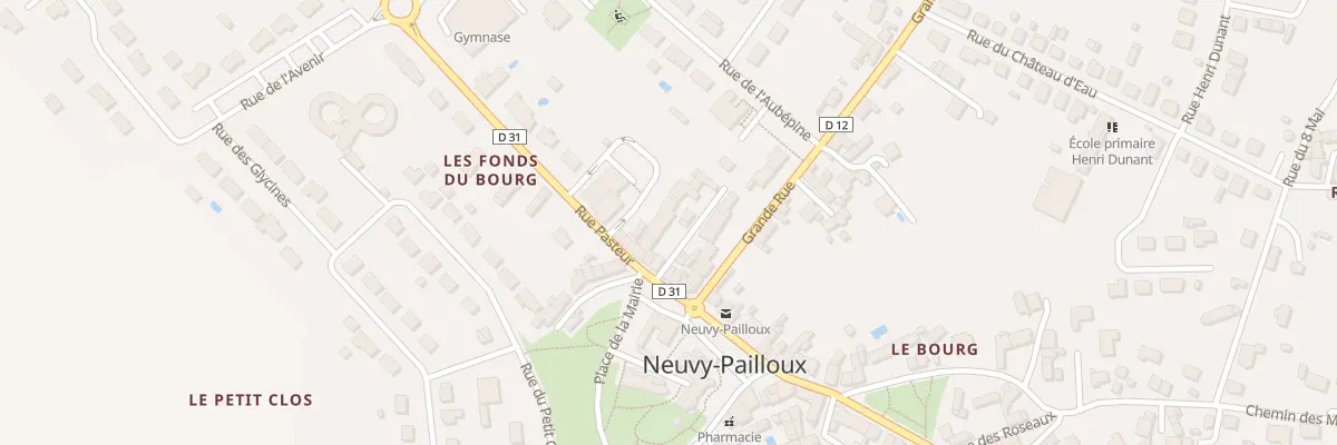 Plan du 10 Rue Pasteur à Neuvy-Pailloux