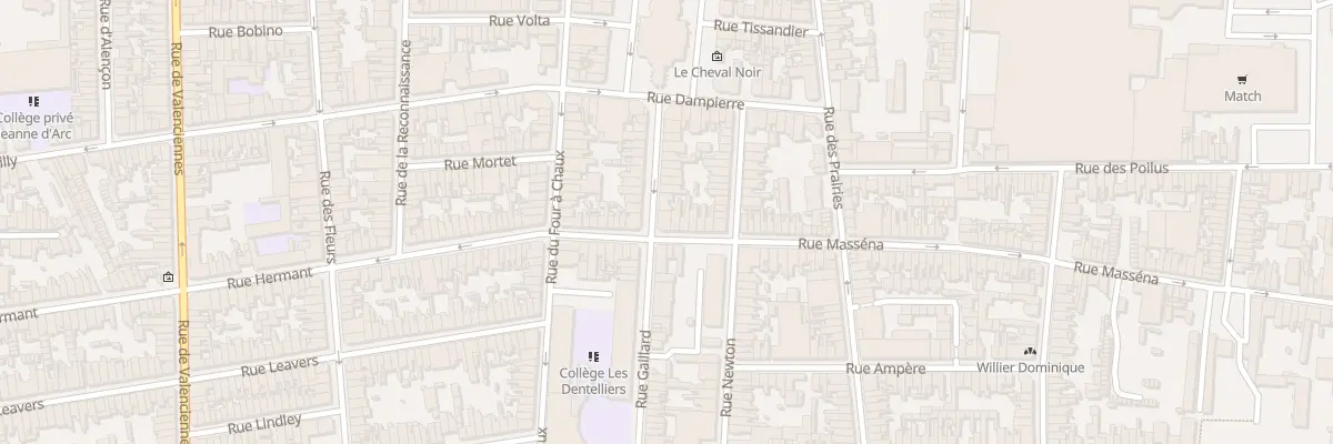 Plan du 15 Rue Masséna à Calais