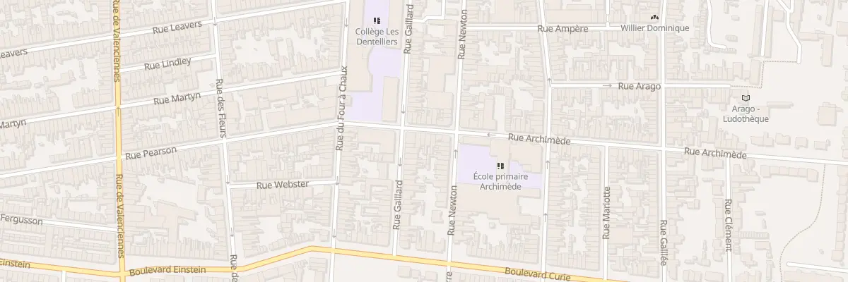 Plan du 20 Rue Archimède à Calais