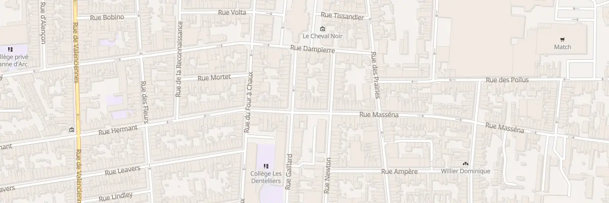 Plan du 17 Rue Masséna à Calais
