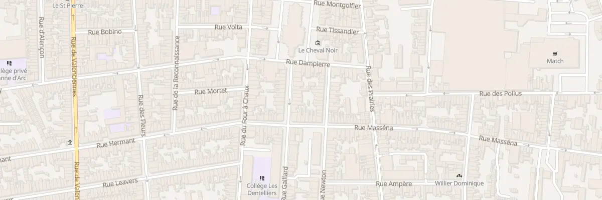 Plan du 11 Rue Gaillard à Calais