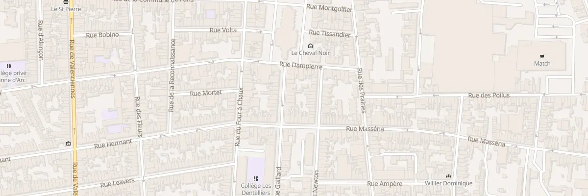 Plan du 9 Rue Gaillard à Calais