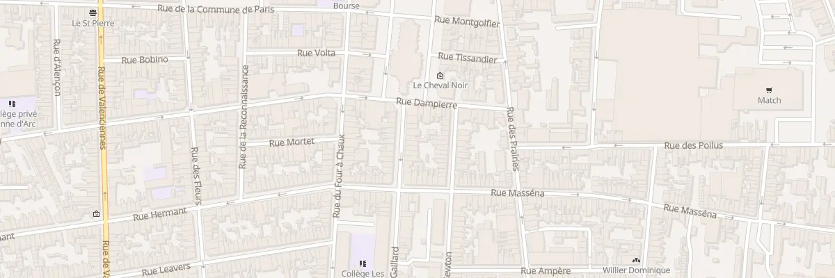 Plan du 5 Rue Gaillard à Calais