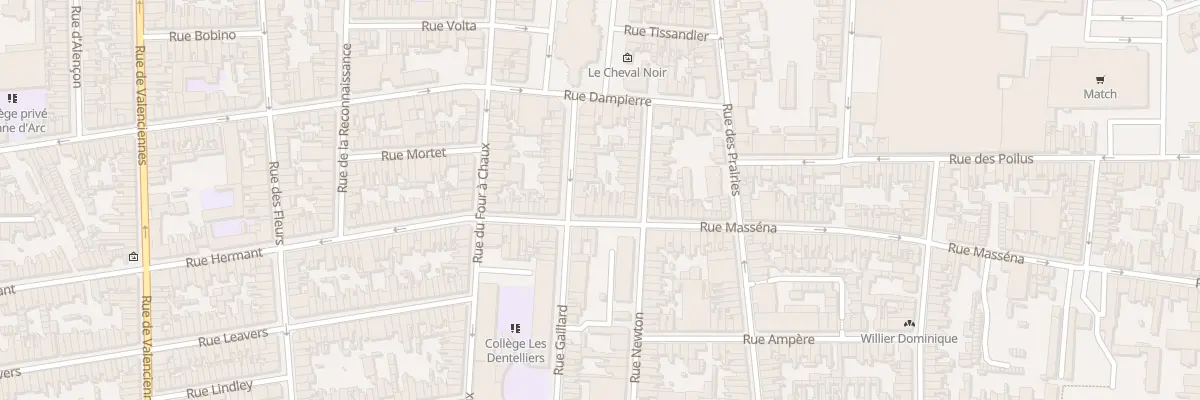 Plan du 19 Rue Masséna à Calais