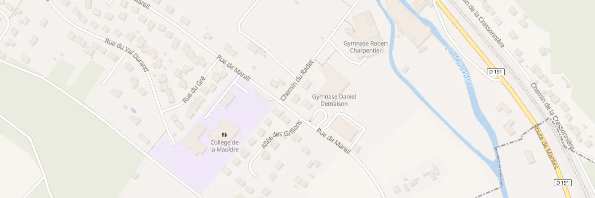Plan du 1 Che du Radet à Maule