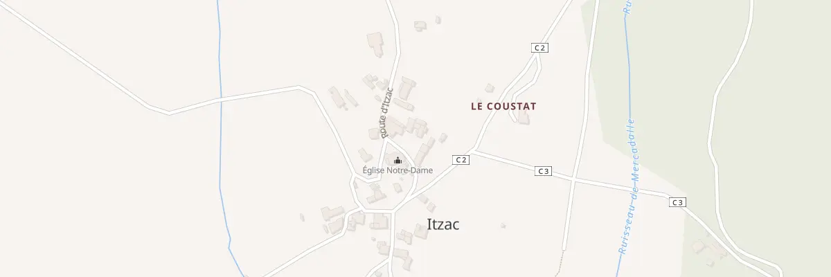 Plan du 470 Rte d’Itzac à Itzac