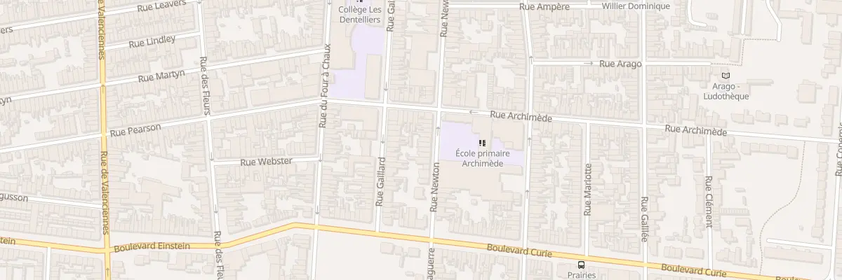 Plan du 84 Rue Newton à Calais