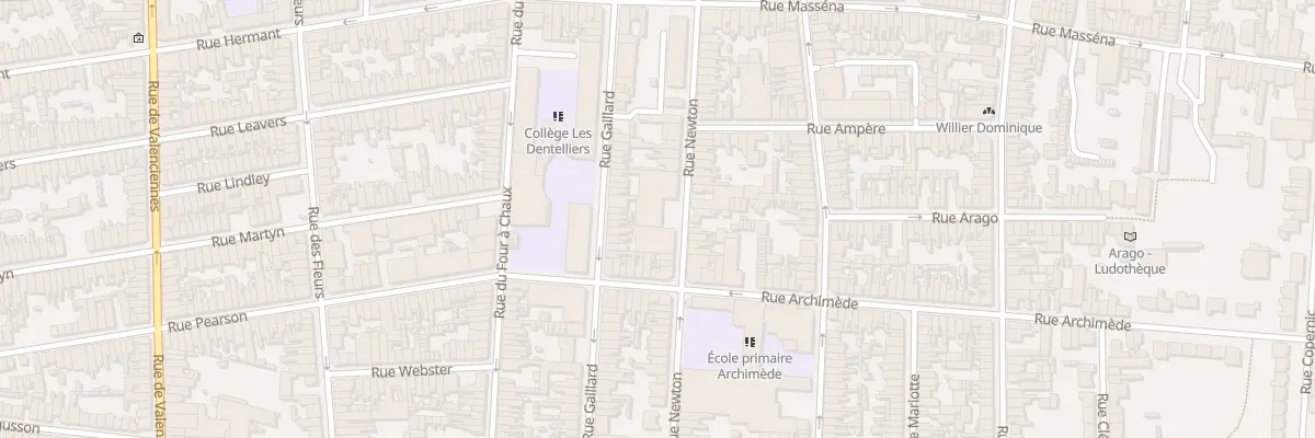 Plan du 54 Rue Newton à Calais
