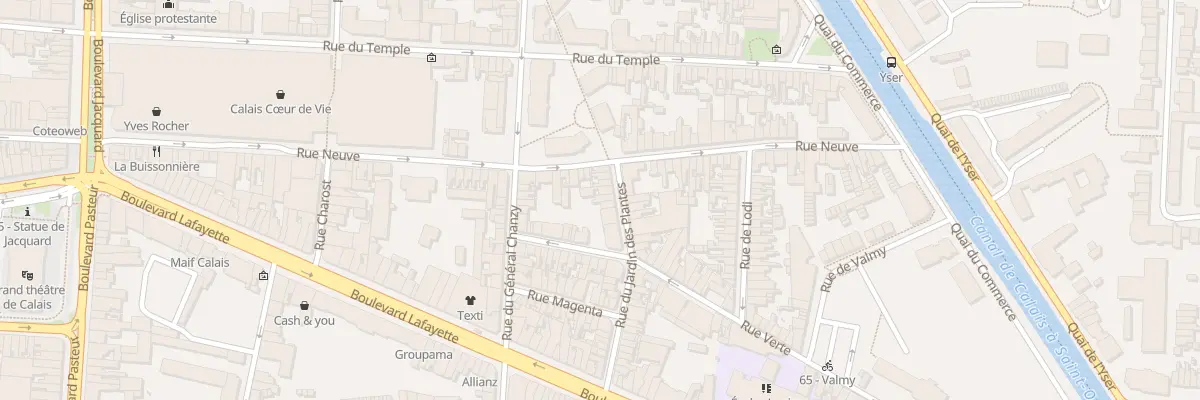 Plan du 33 Rue du Jardin des Plantes à Calais