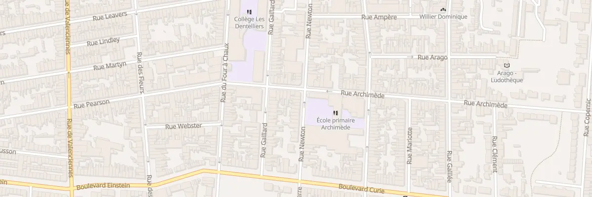 Plan du 76 Rue Newton à Calais