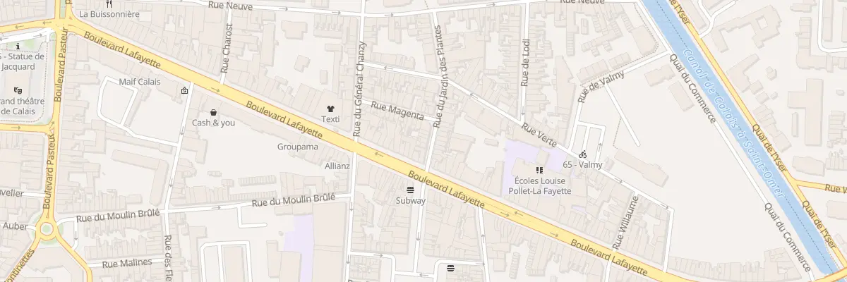 Plan du 5 Rue du Jardin des Plantes à Calais