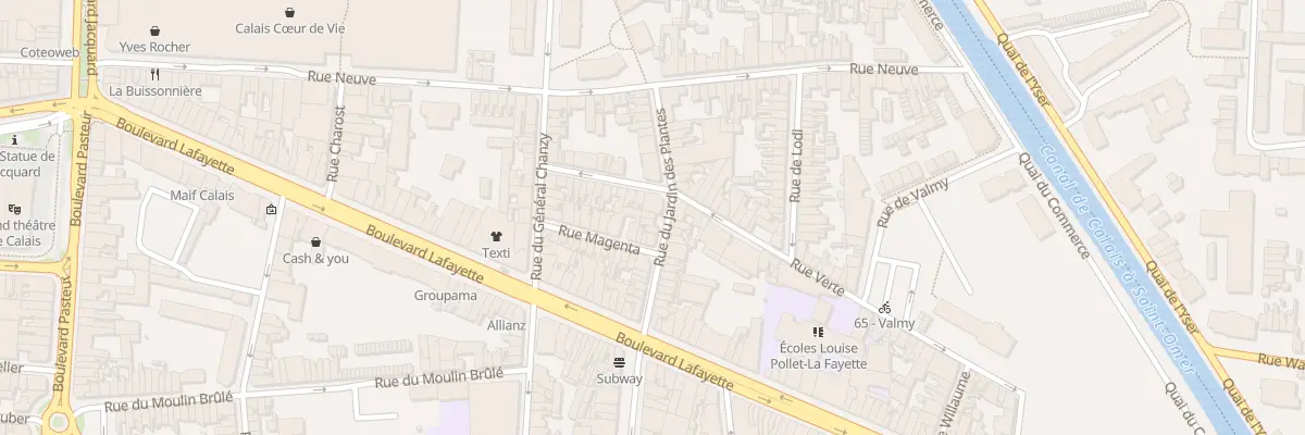Plan du 21 Rue du Jardin des Plantes à Calais
