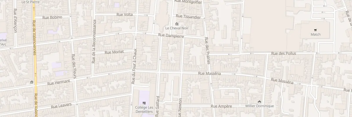Plan du 18 Rue Newton à Calais