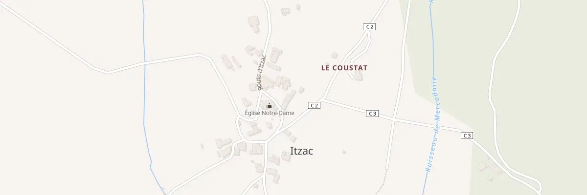 Plan du 430 Rte d’Itzac à Itzac