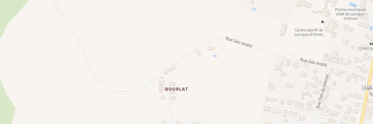 Plan du 842A Bourlat à Laroque-d’Olmes