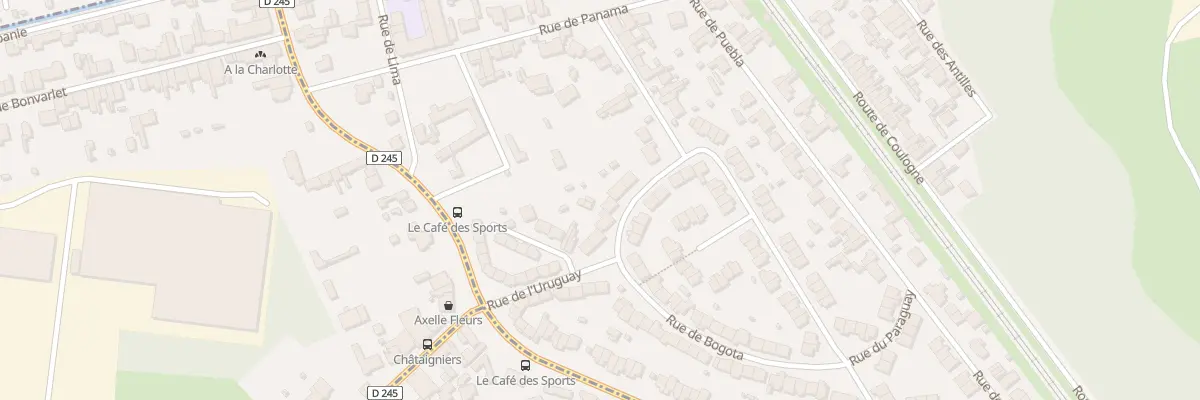 Plan du 76 Rue de Bogota à Calais
