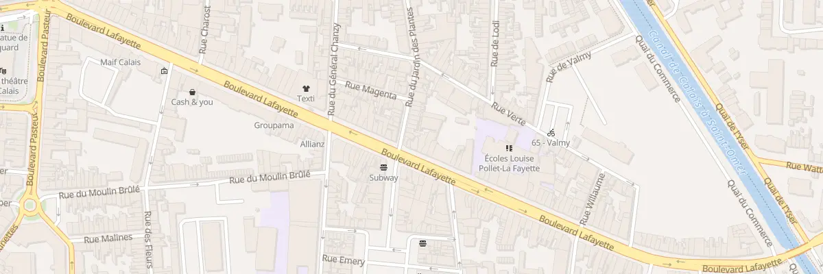 Plan du 4 Rue du Jardin des Plantes à Calais