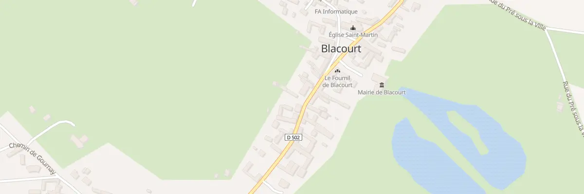 Plan du 6B Rue de la Forge à Blacourt