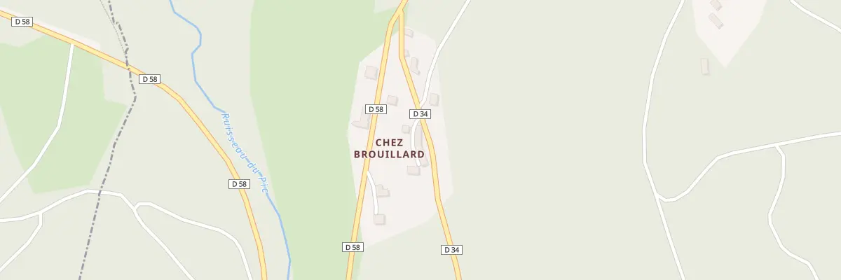 Plan du 8 Chez Brouillard à Saint-Pierre-Bellevue