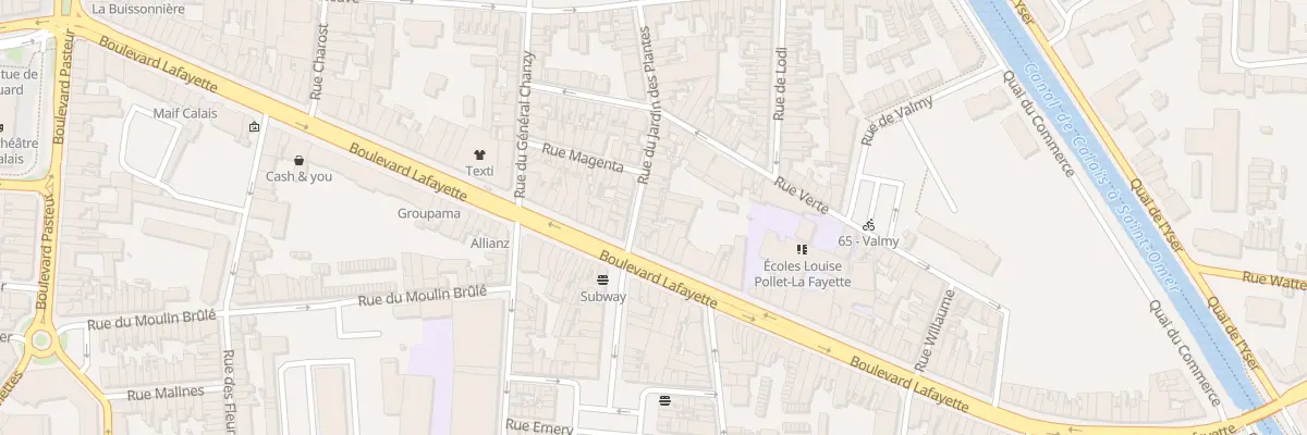 Plan du 8 Rue du Jardin des Plantes à Calais