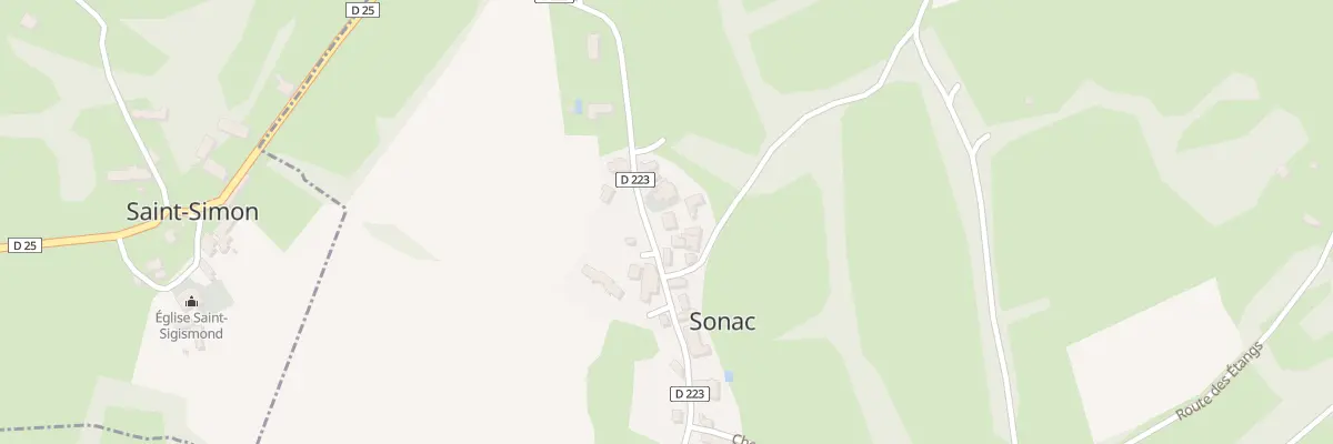 Plan du 5223F Sonac à Sonac
