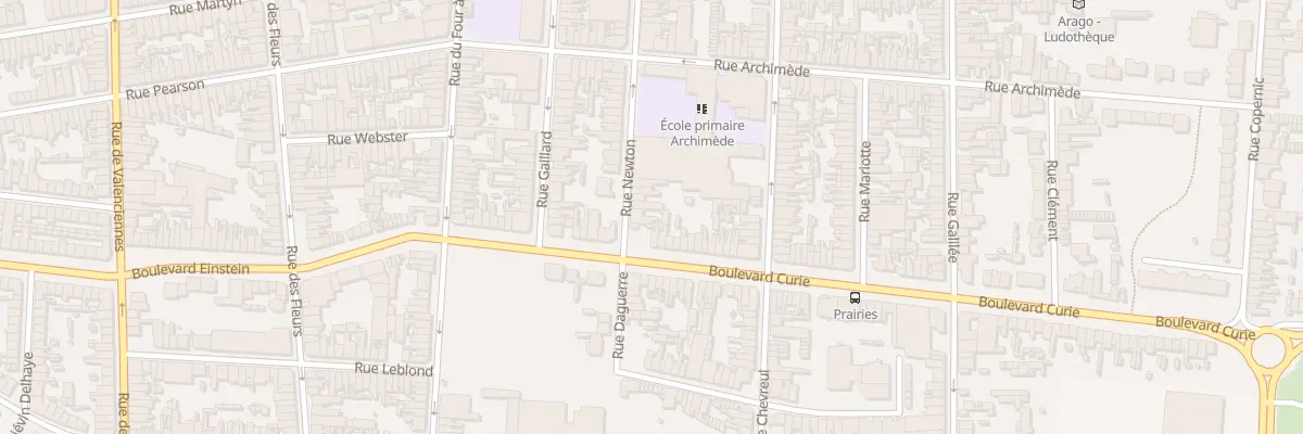 Plan du 91 Rue Newton à Calais