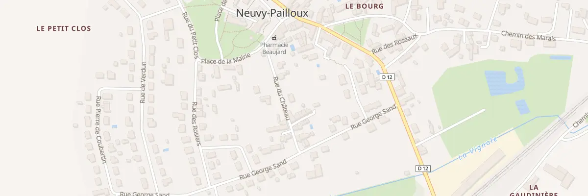 Plan du 3B Rue du Château à Neuvy-Pailloux