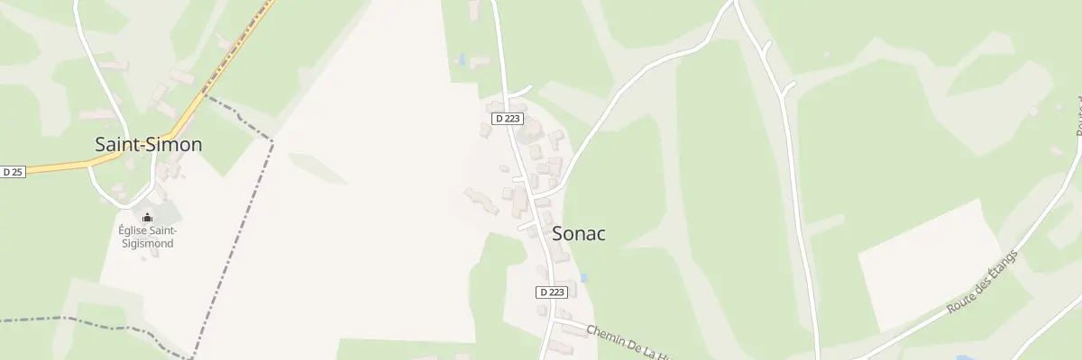 Plan du 5008 Sonac à Sonac