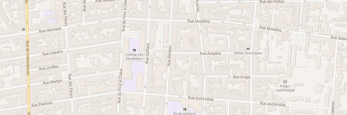 Plan du 41 Rue Newton à Calais