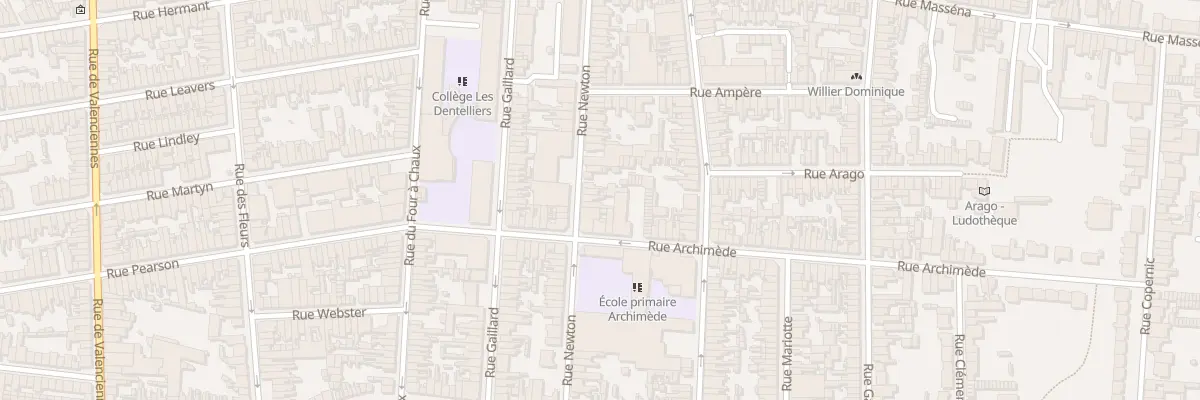 Plan du 67 Rue Newton à Calais