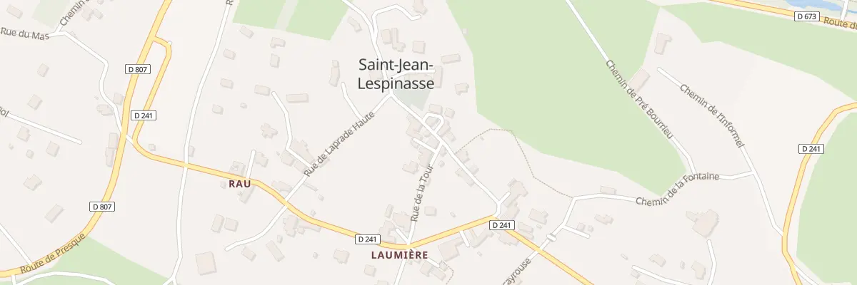 Plan du 5011 Le Bourg à Saint-Jean-Lespinasse